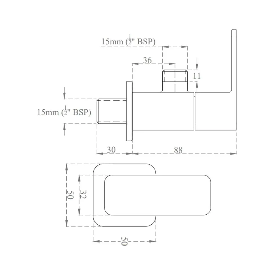 Cera basin area angle valve ruby F1005201GG F1005201GG Graphite Grey - image 2