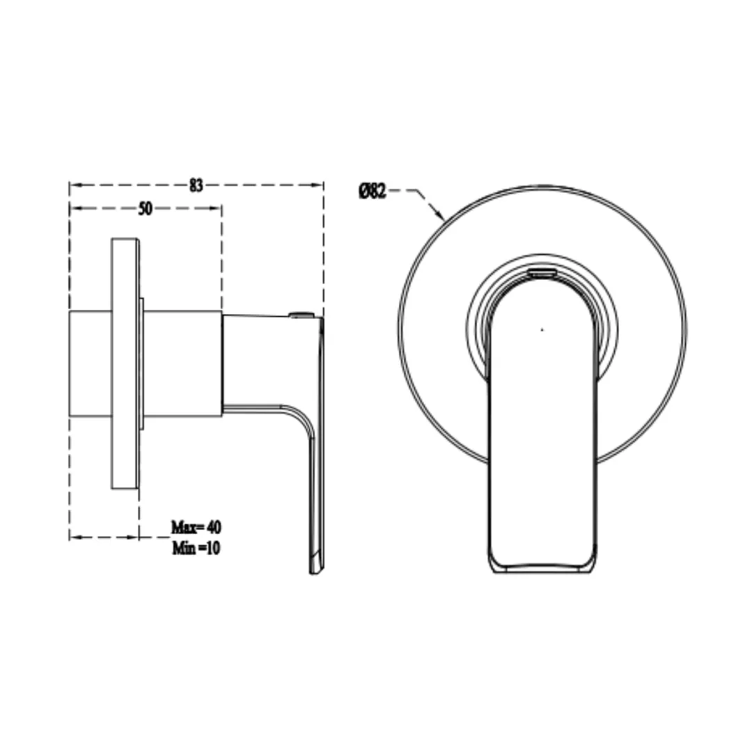 Cera basin area stop valve chelsea F1016351FG F1016351FG French Gold - image 2