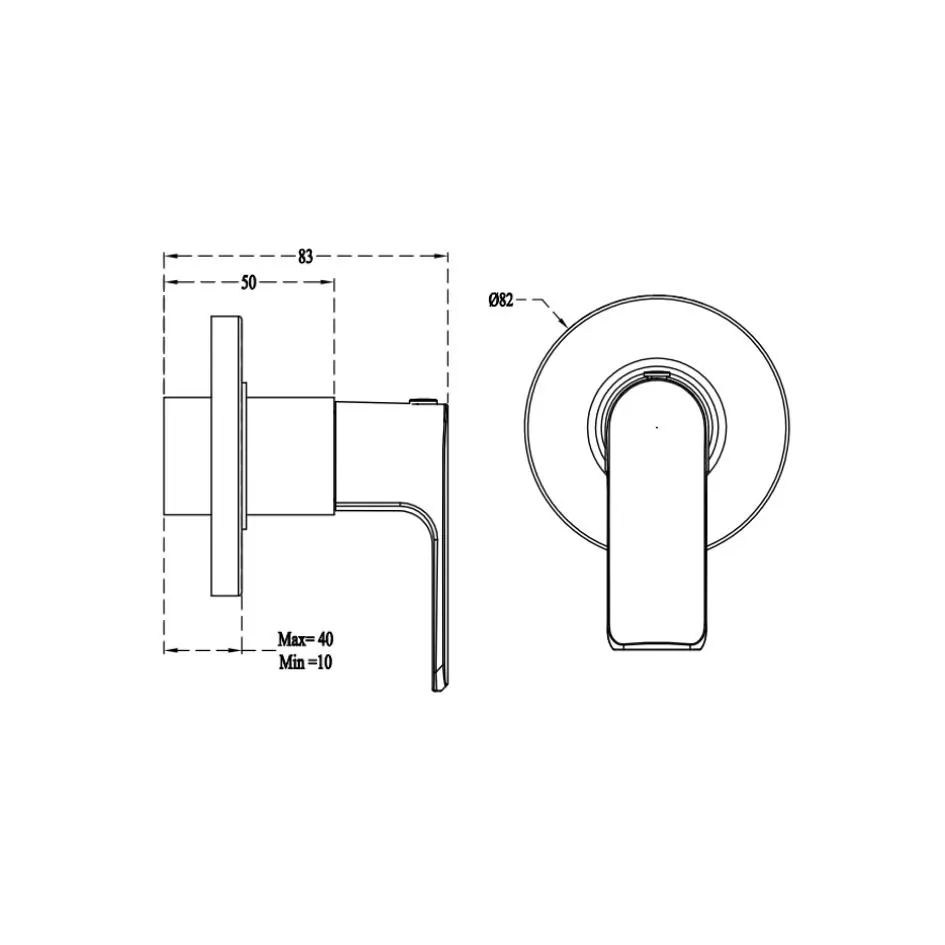 Cera basin area stop valve chelsea F1016351RG F1016351RG Rose Gold - image 2