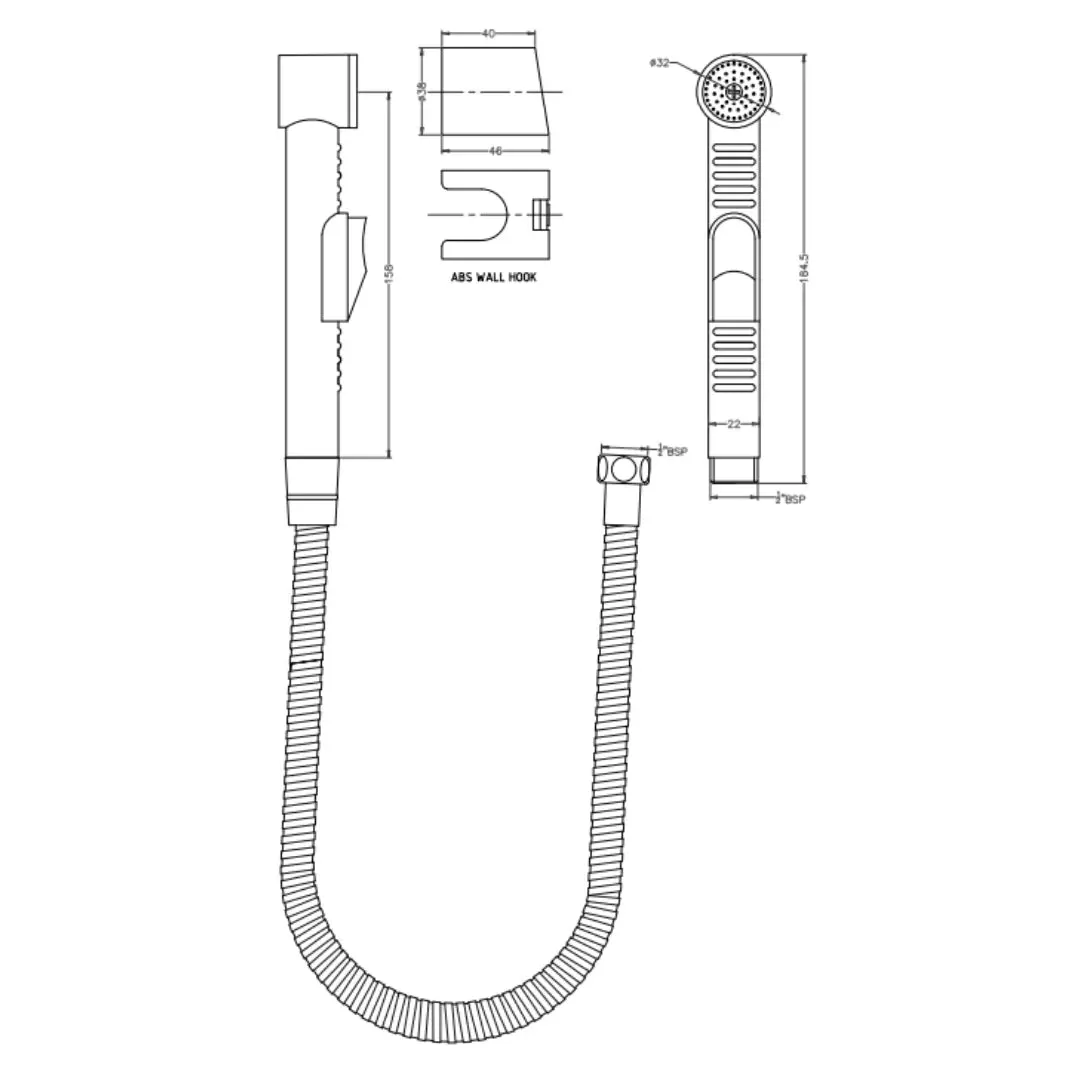 Hindware health faucet addons F160236 Chrome - image 2