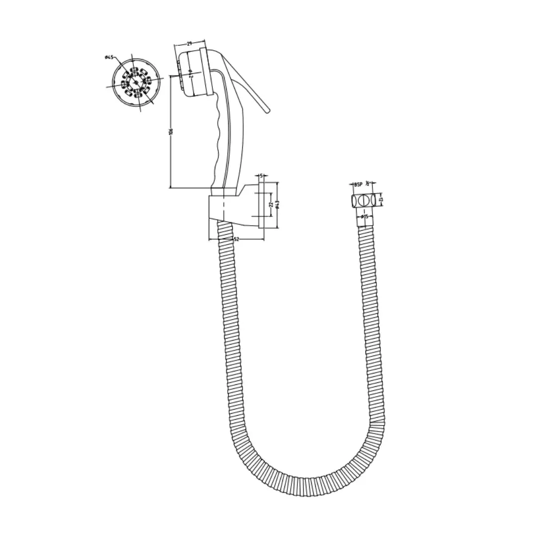 Hindware health faucet addons F160027 Chrome - image 2