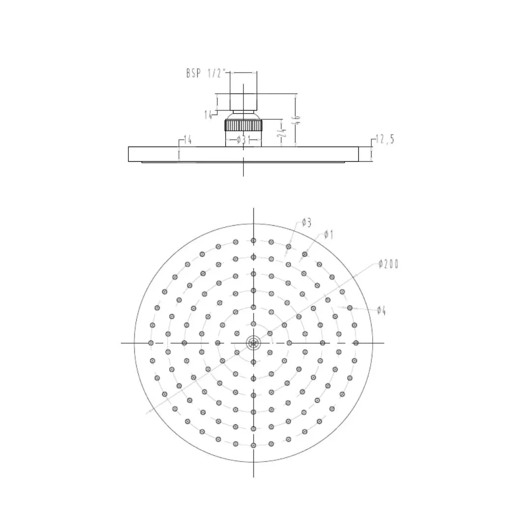 Hindware single flow overhead shower urban collection F160044 Chrome - image 3