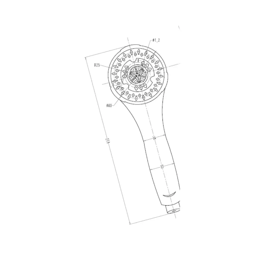 Hindware multi flow hand shower urban collection F160055 Chrome - image 3