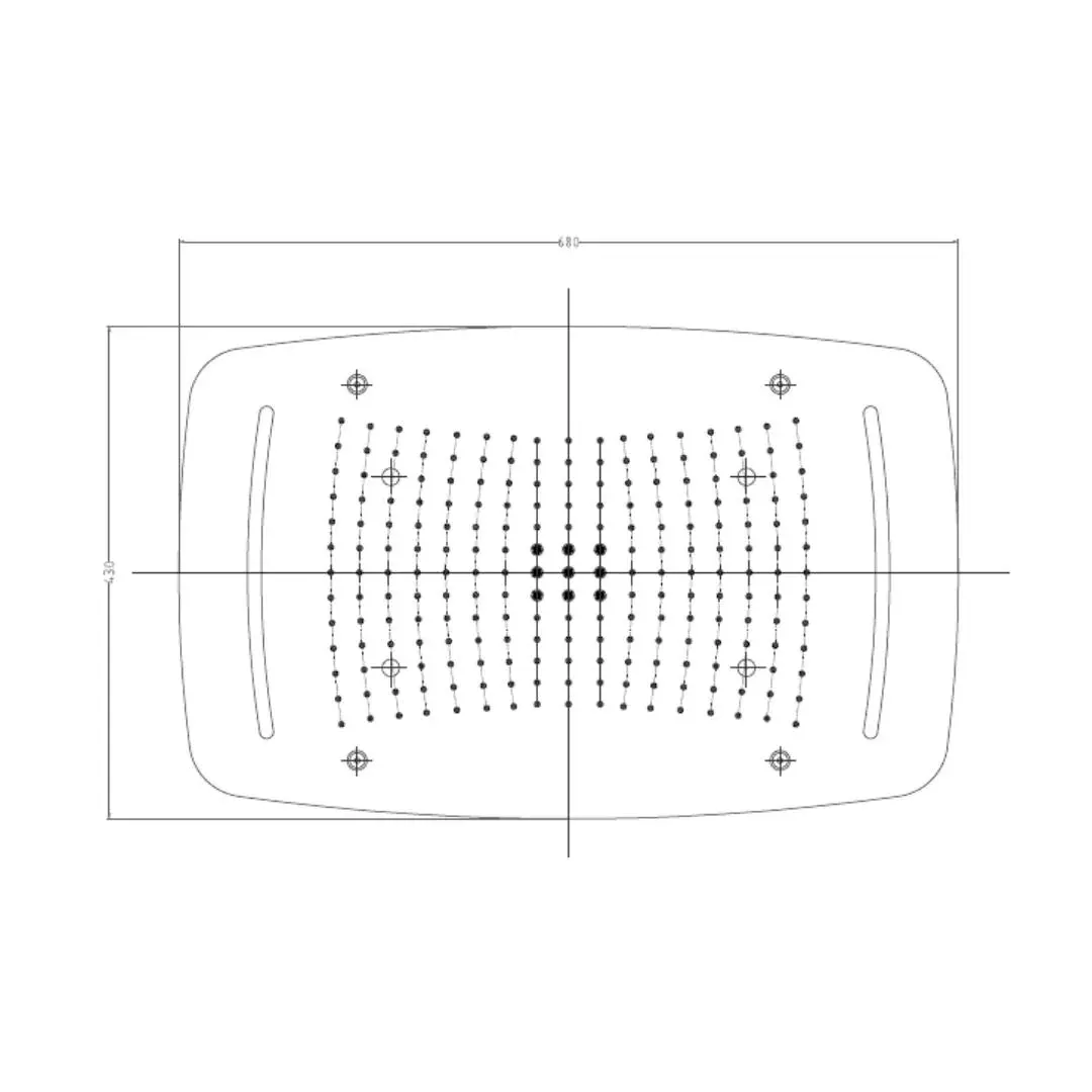 Hindware multi flow overhead shower glamour collection F160065 Chrome - image 5