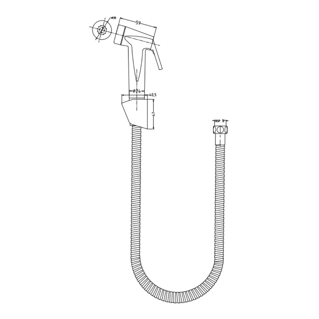 Hindware health faucet addons F160110 Chrome - image 2