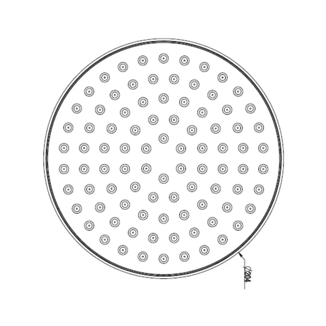 Hindware single flow overhead shower glamour collection F160126 Dark Grey - image 3