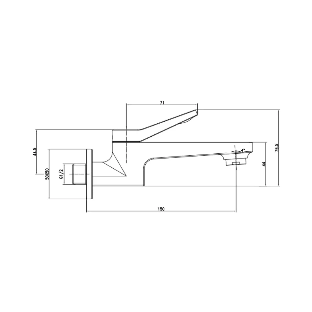 Hindware wc area bib tap edge F410004GRT Black Chrome - image 2