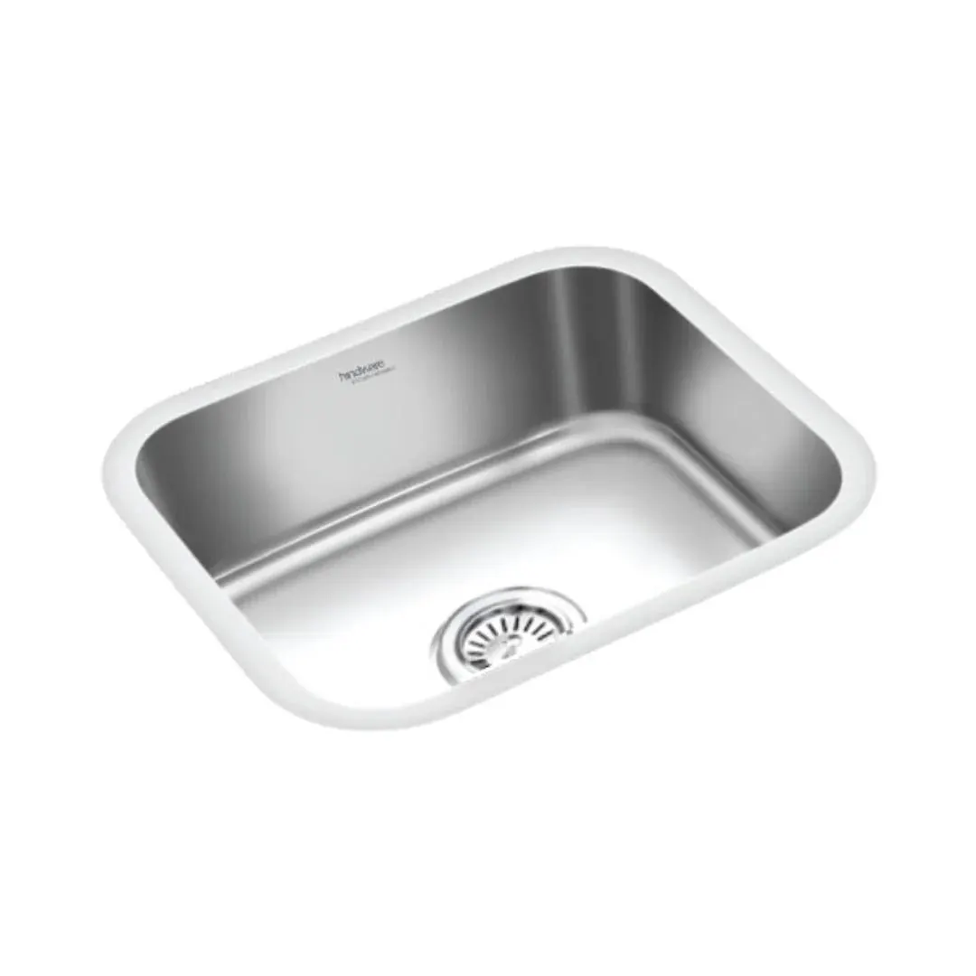 Hindware stainless steel Sink Undermount series single bowl flamingo um 22 x 18 ( 22 x 18 inches ) HINDWARE-STAINLESS-STEEL-SINK-UNDERMOUNT-SERIES-SINGLE-BOWL-FLAMINGO-UM-22-X-18-22-X-18-INCHES-MATT Matt - image 1