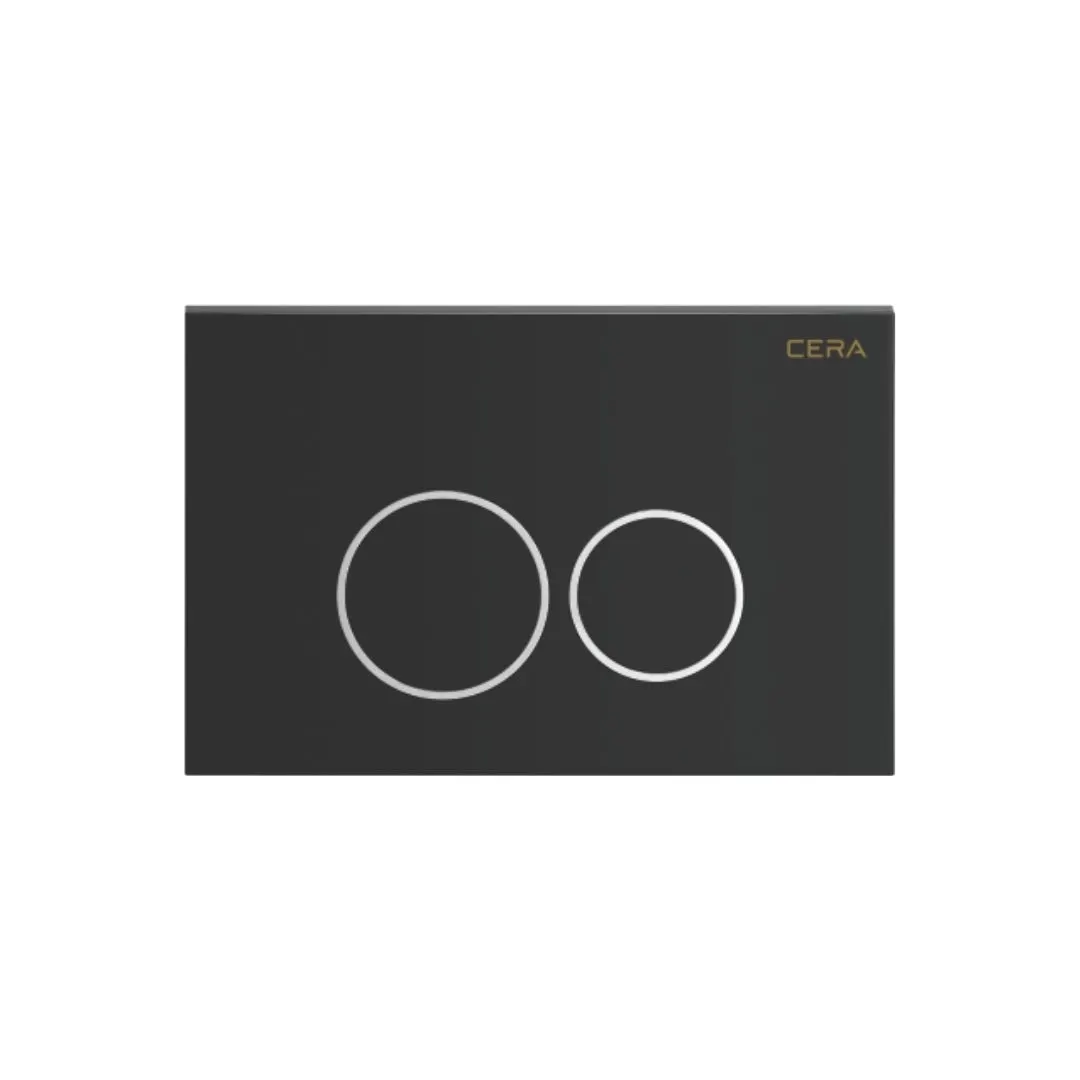 Cera flush plate B1120120MB B1120120MB Black Matt - image 1