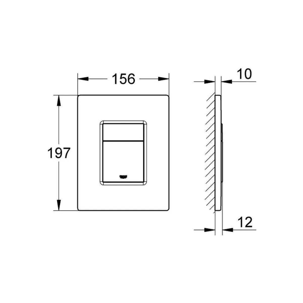 Grohe flush plate skate 38732DL0 38732DL0 Brushed Warm Sunset - image 2