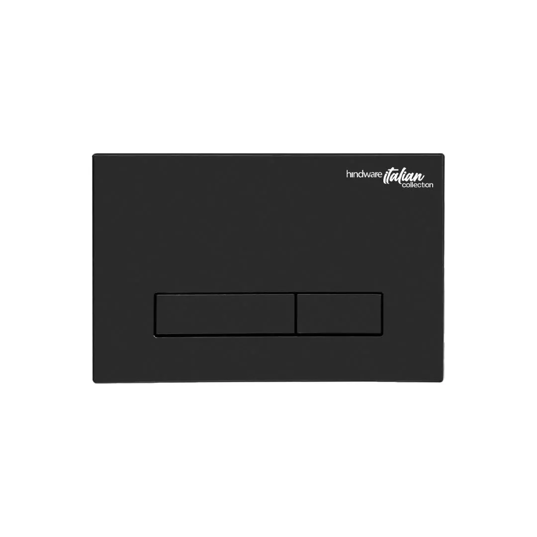 Hindware flush plate loop neo chrome black HINDWARE-FLUSH-PLATE-LOOP-NEO-CHROME-BLACK-BLACK-CHROME Black Chrome - image 1