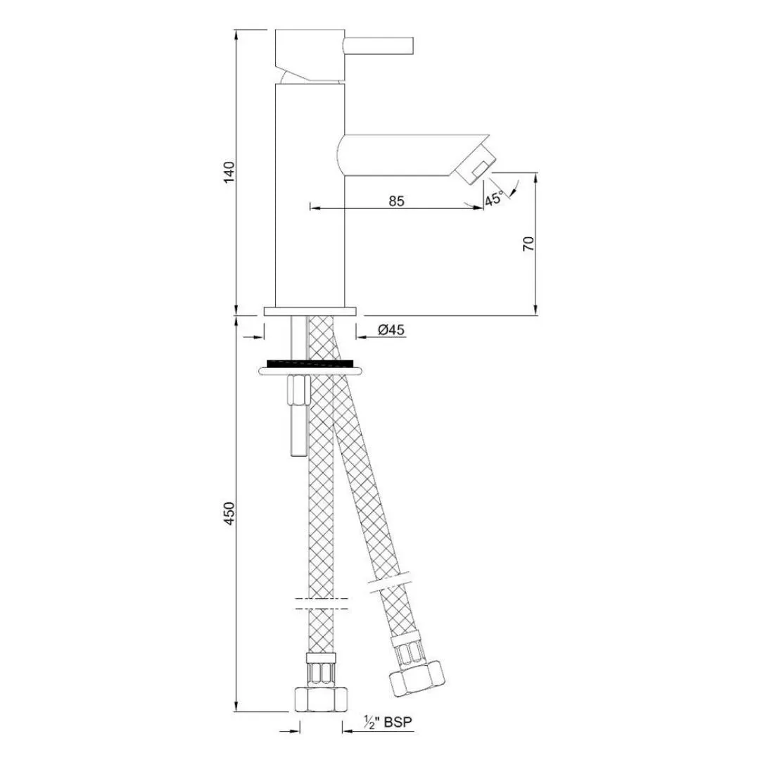 Jaquar table mounted regular basin mixer Florentine FLR-CHR-5025B Chrome - image 2