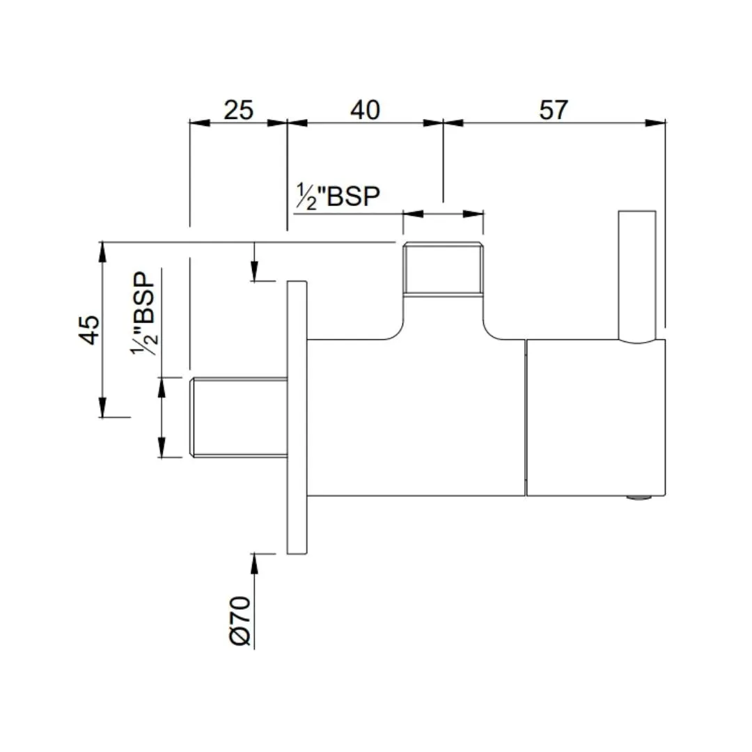 Jaquar basin area angle valve Florentine FLR-CHR-5053N Chrome - image 2