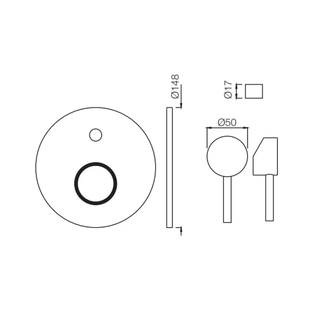 Jaquar 2 way diverter Florentine normal flow FLR-CHR-5065MK Chrome - image 2