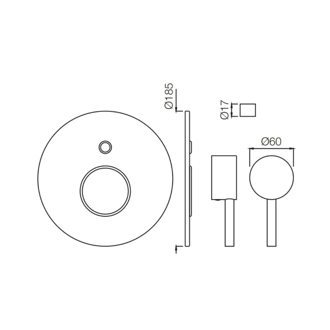 Jaquar 2 way diverter Florentine high flow FLR-CHR-5079NK Chrome - image 2