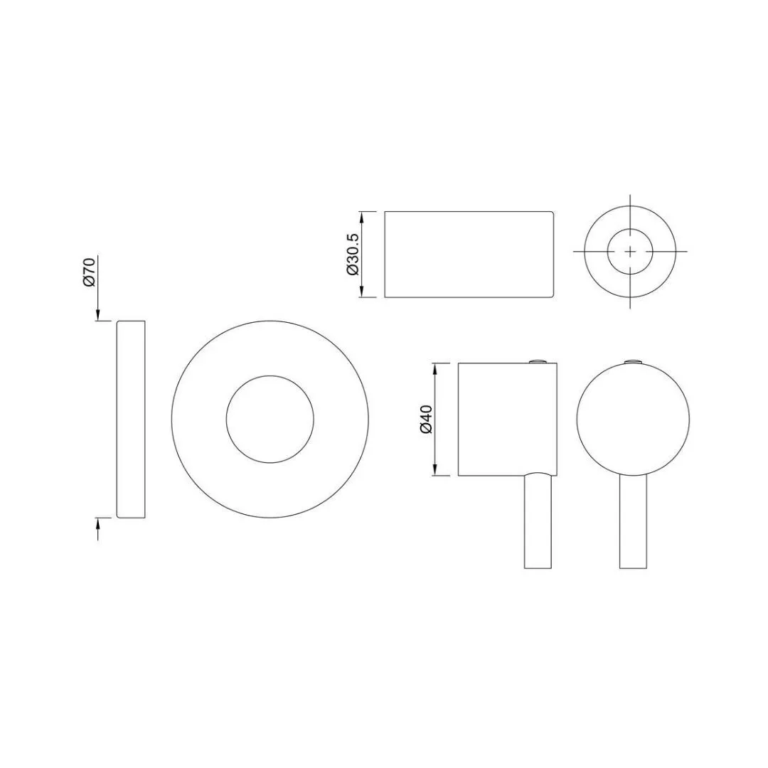 Jaquar basin area stop valve Florentine FLR-CHR-5083NK Chrome - image 2