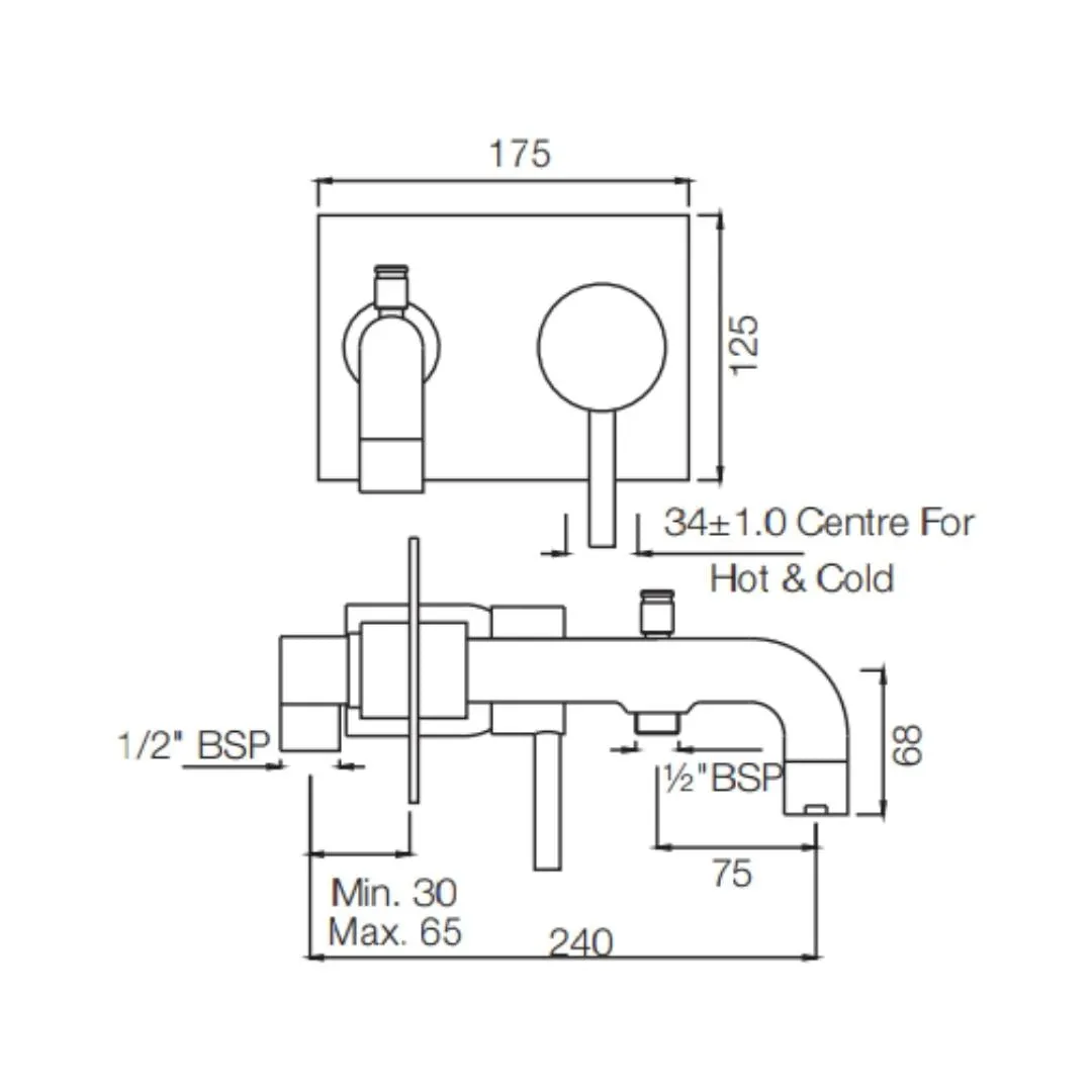 Jaquar 2 way diverter Florentine high flow FLR-CHR-5137 Chrome - image 2