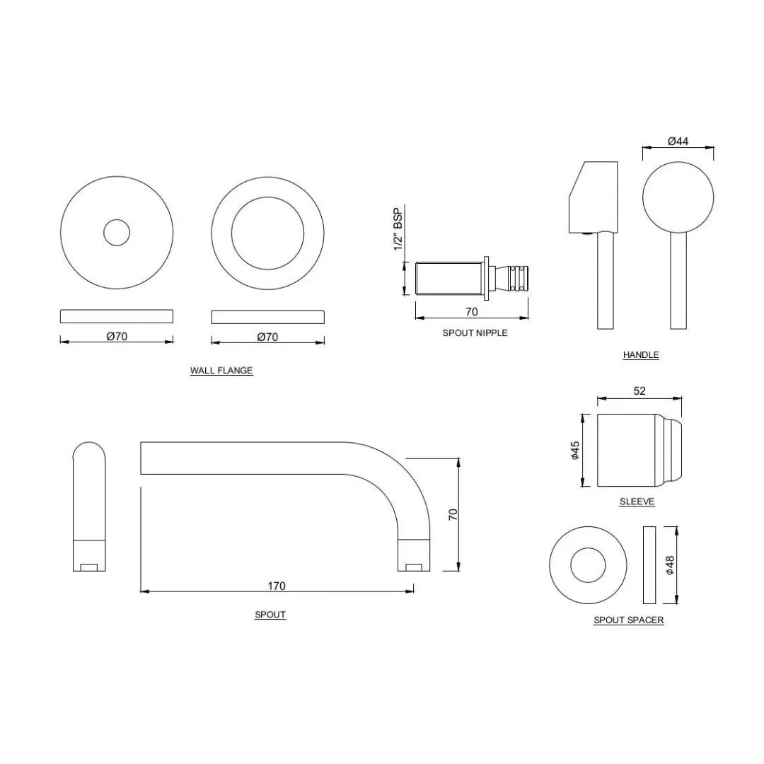 Jaquar wall mounted basin mixer Florentine FLR-CHR-5231NK Chrome - image 2
