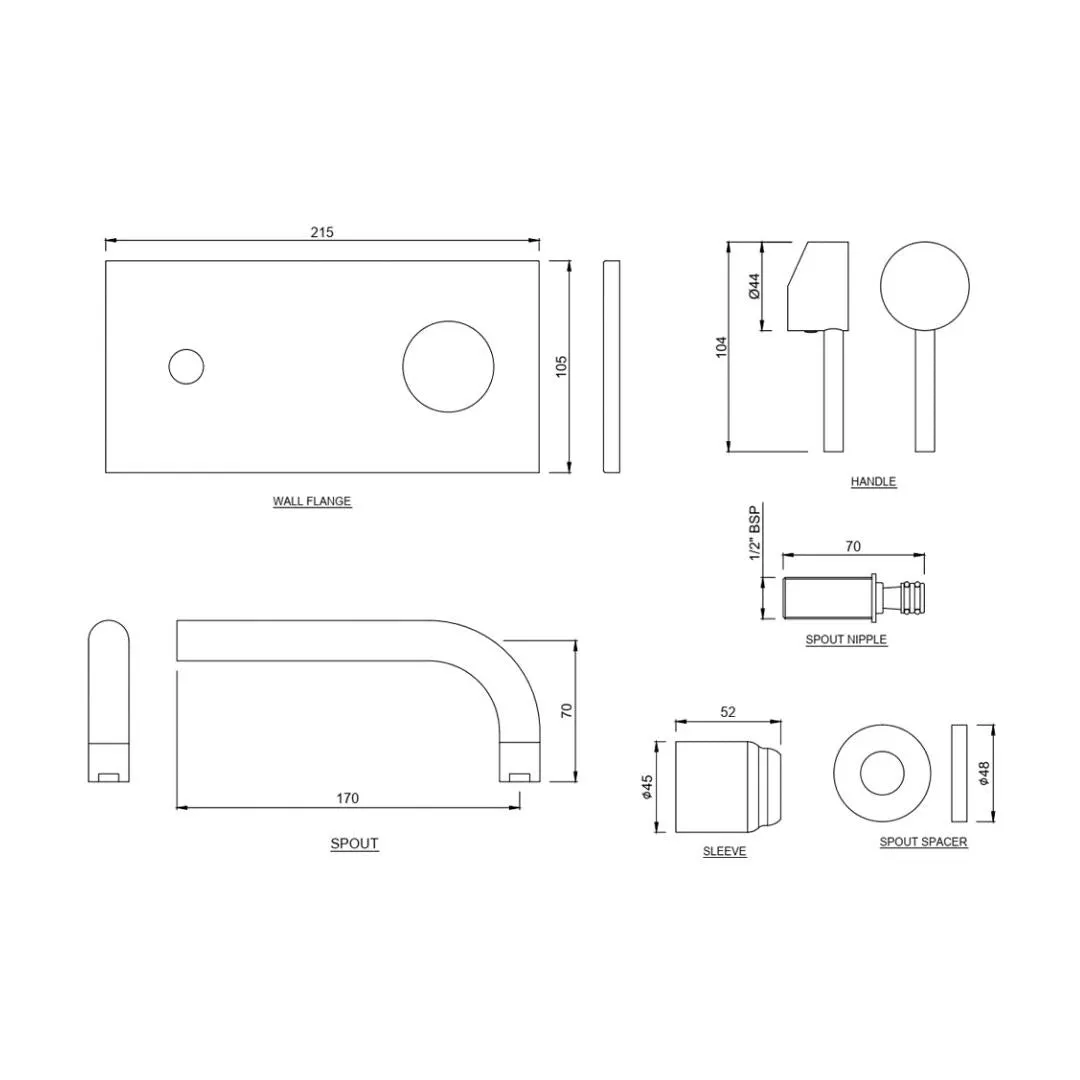 Jaquar wall mounted basin mixer Florentine FLR-CHR-5233NK Chrome - image 2