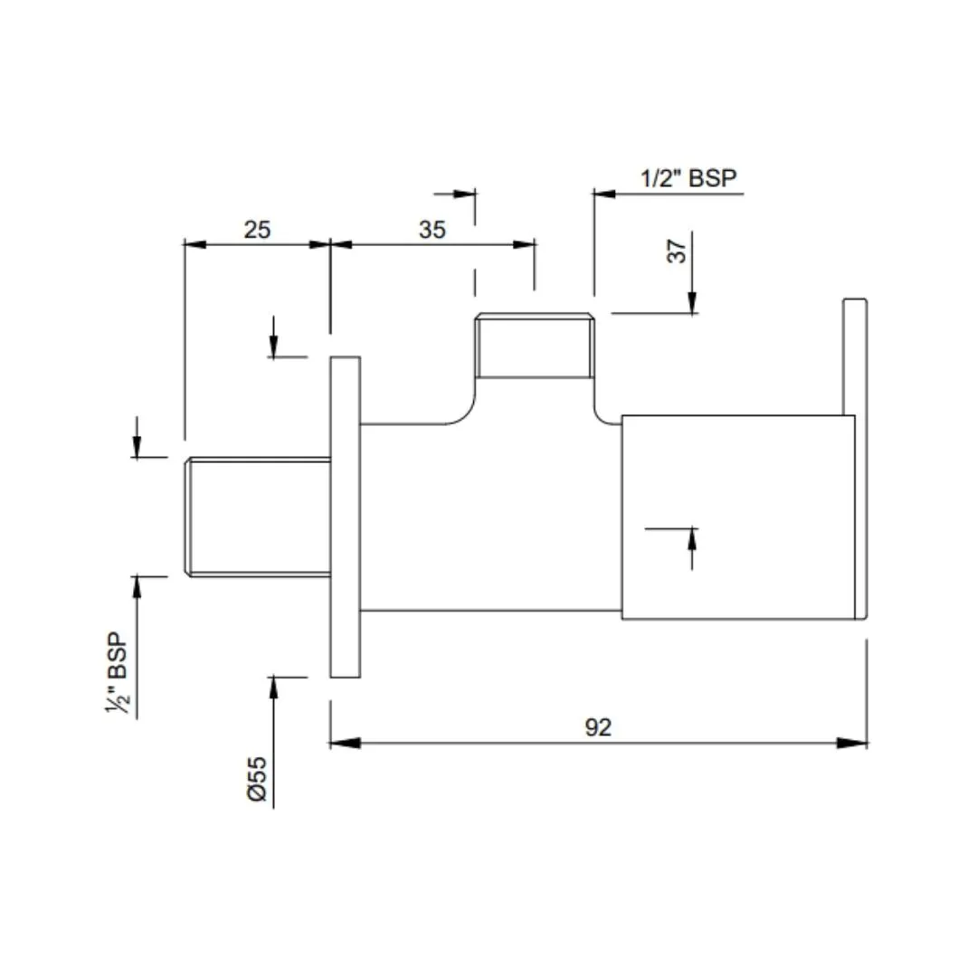 Jaquar basin area angle valve Fonte FON-CHR-40053 Chrome - image 2