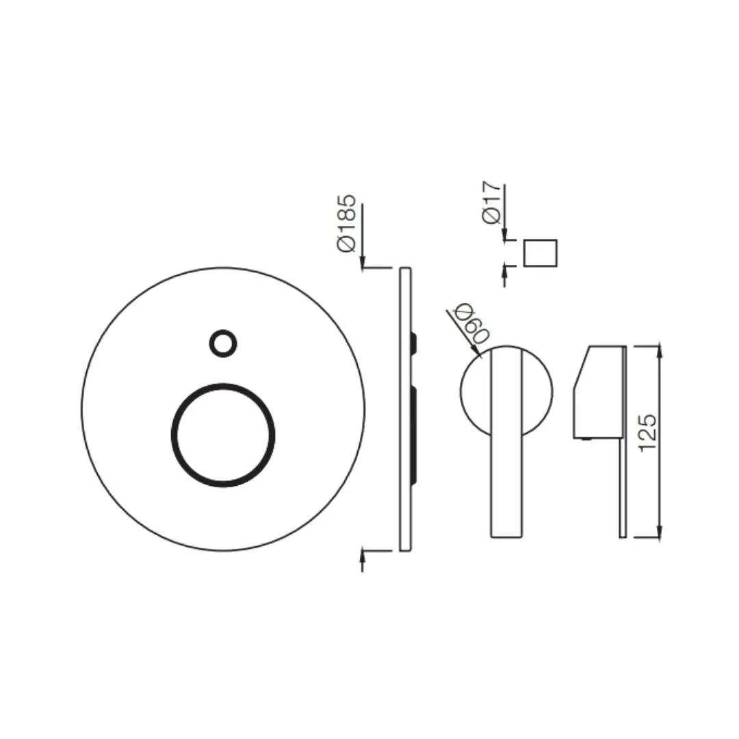 Jaquar 2 way diverter Fonte high flow FON-CHR-40079NK Chrome - image 2