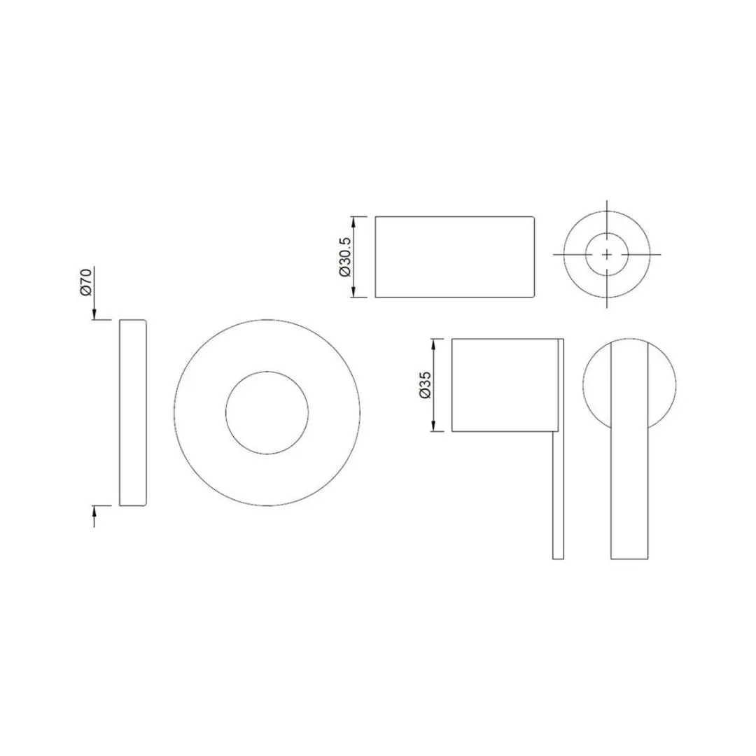Jaquar basin area stop valve Fonte FON-CHR-40083K Chrome - image 2