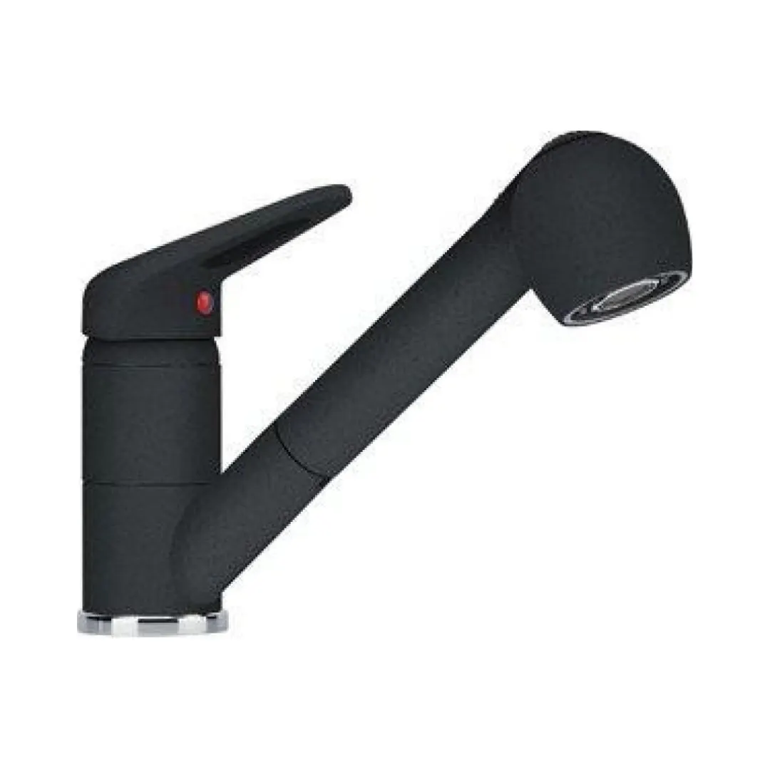 Franke table mounted regular kitchen sink mixer novara-plus-spray rmd 891 with extractable hand shower spout in black finish RMD-891 Standard - image 1