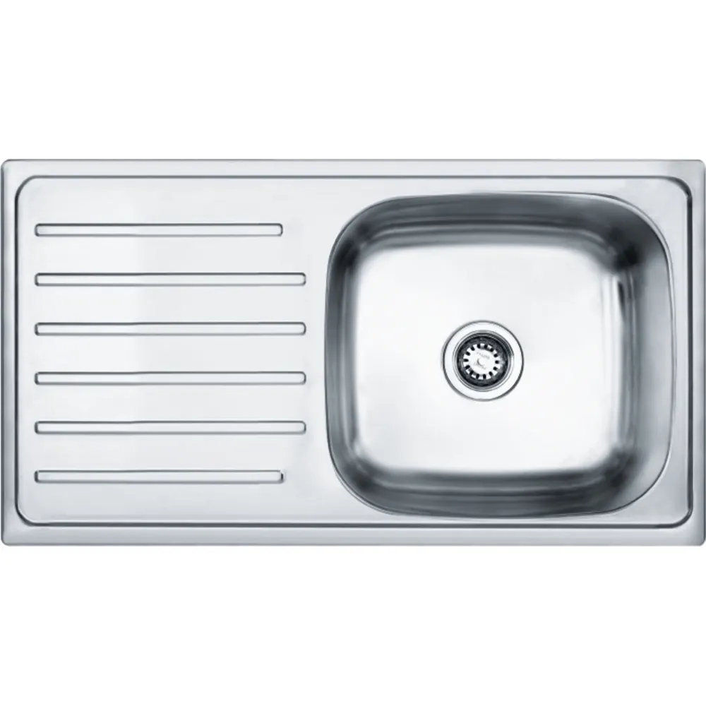 Franke Adrian Omni 611 Stainless Steel Sink, Single Bowl, Drainboard, 36 x 20 in PC-FRA-611OMN-3620-SAT-ADRIAN Satin - image 1