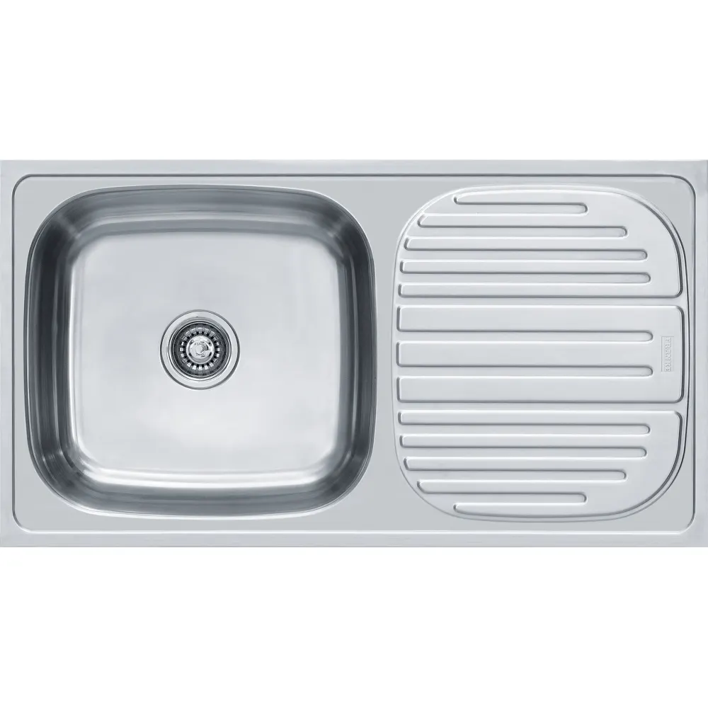 Franke Premium 611 X Omni Stainless Steel Sink, Single Bowl, Drainboard, 36 x 20 in PC-FRA-611OMN-3620-SAT-PREMIUM Satin - image 1