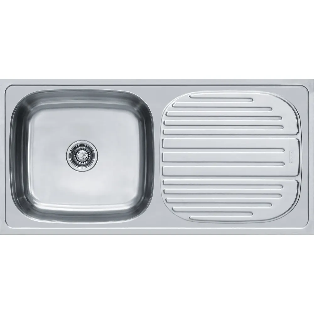 Franke Premium 611 X Omni Stainless Steel Sink, Single Bowl, Drainboard, 40 x 20 in PC-FRA-611OMN-4020-SAT Satin - image 1