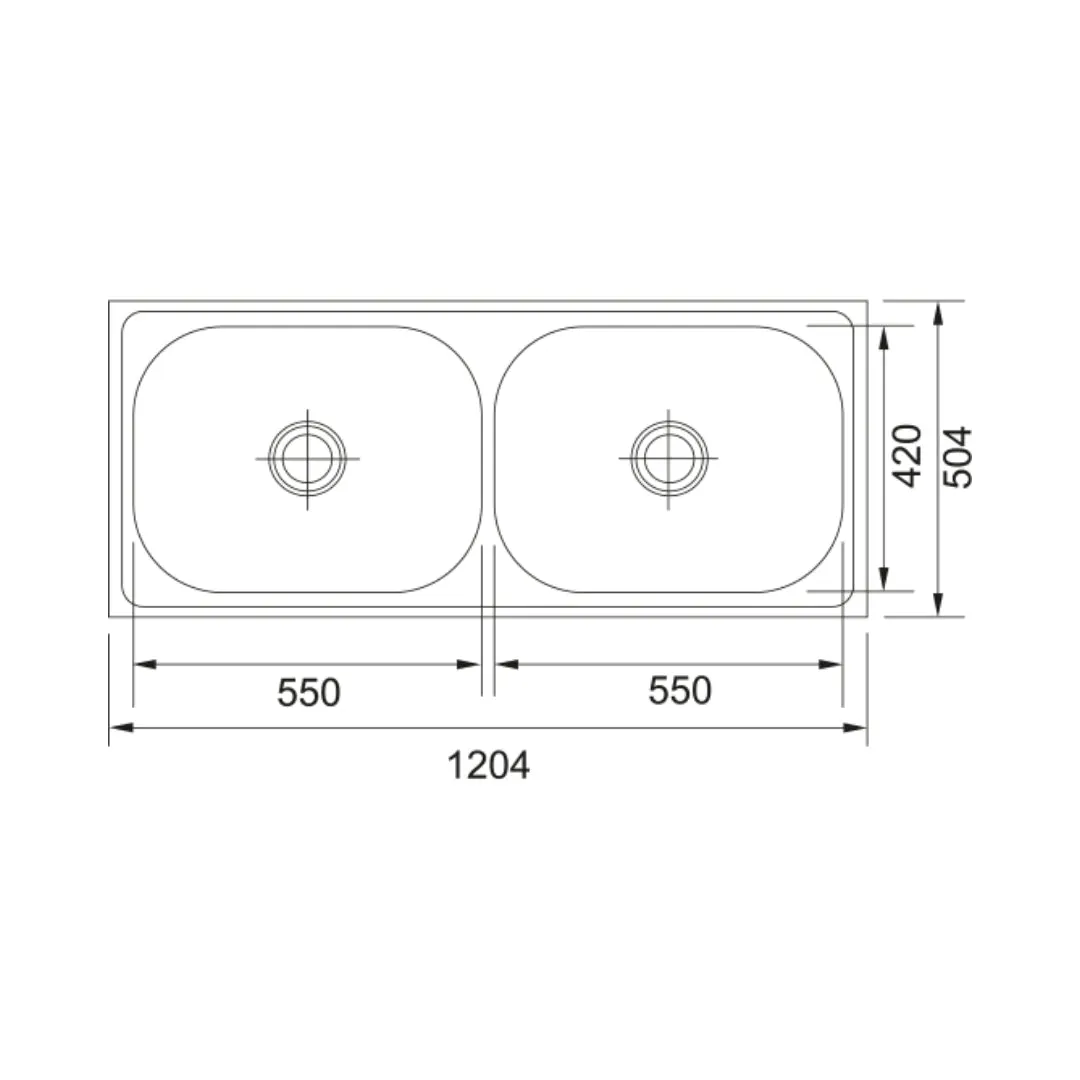 Franke stainless steel Sink Premium series 620 x grand ( 48 x 20 inches ) PC-FRA-620GRA-4820-SAT Satin - image 2