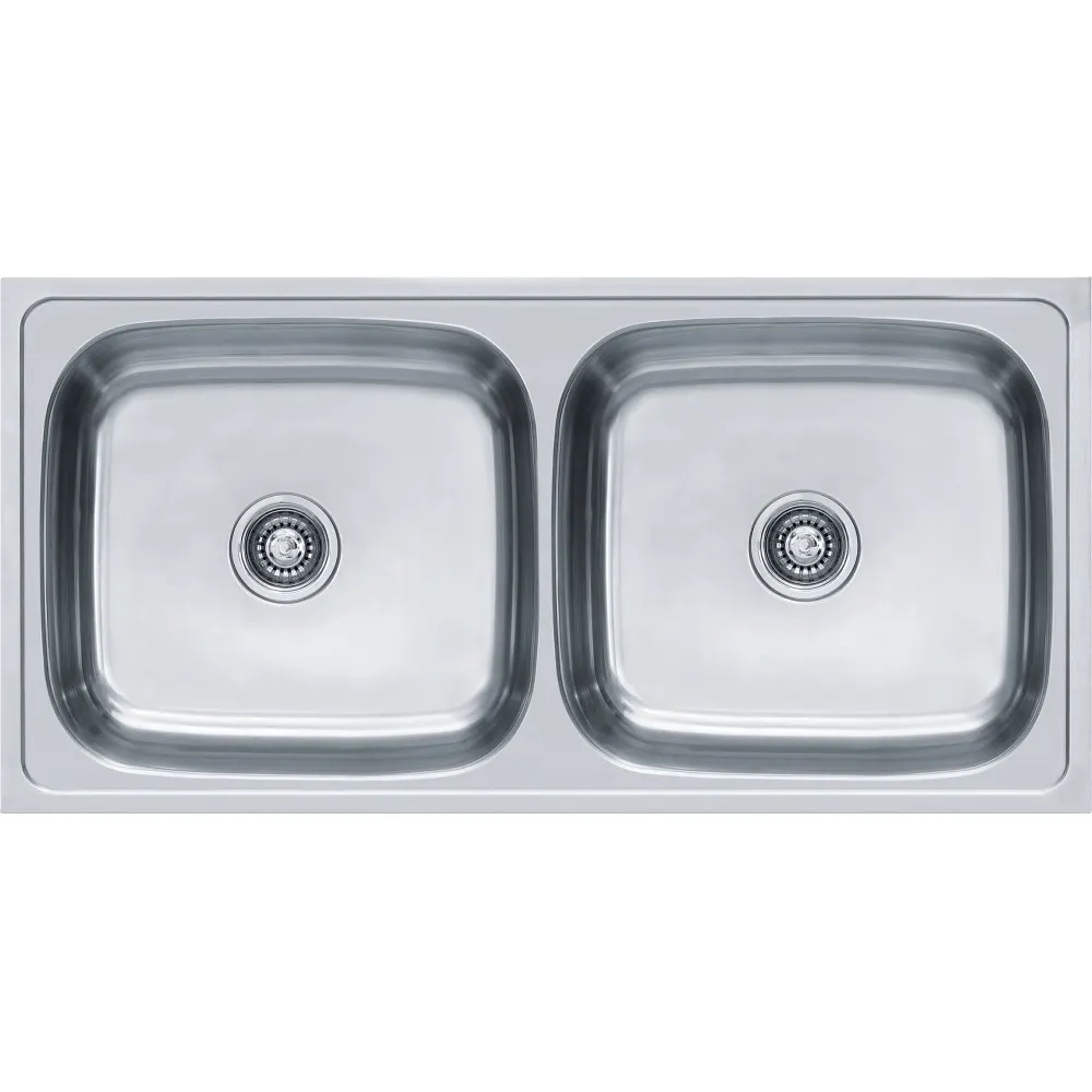 Franke Premium 620 X Omni Stainless Steel Kitchen Sink, Double Bowl, 40 x 20 in PC-FRA-620OMN-4020-SAT Satin - image 1