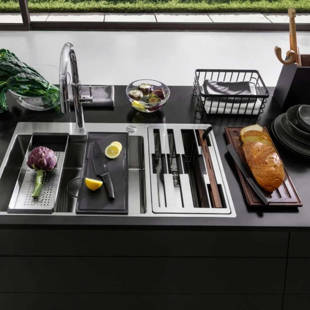 Franke stainless steel sink box center box center bwx 220 54 27 ( 34 x 20 inches ) BWX-220-54-27 Satin - image 7