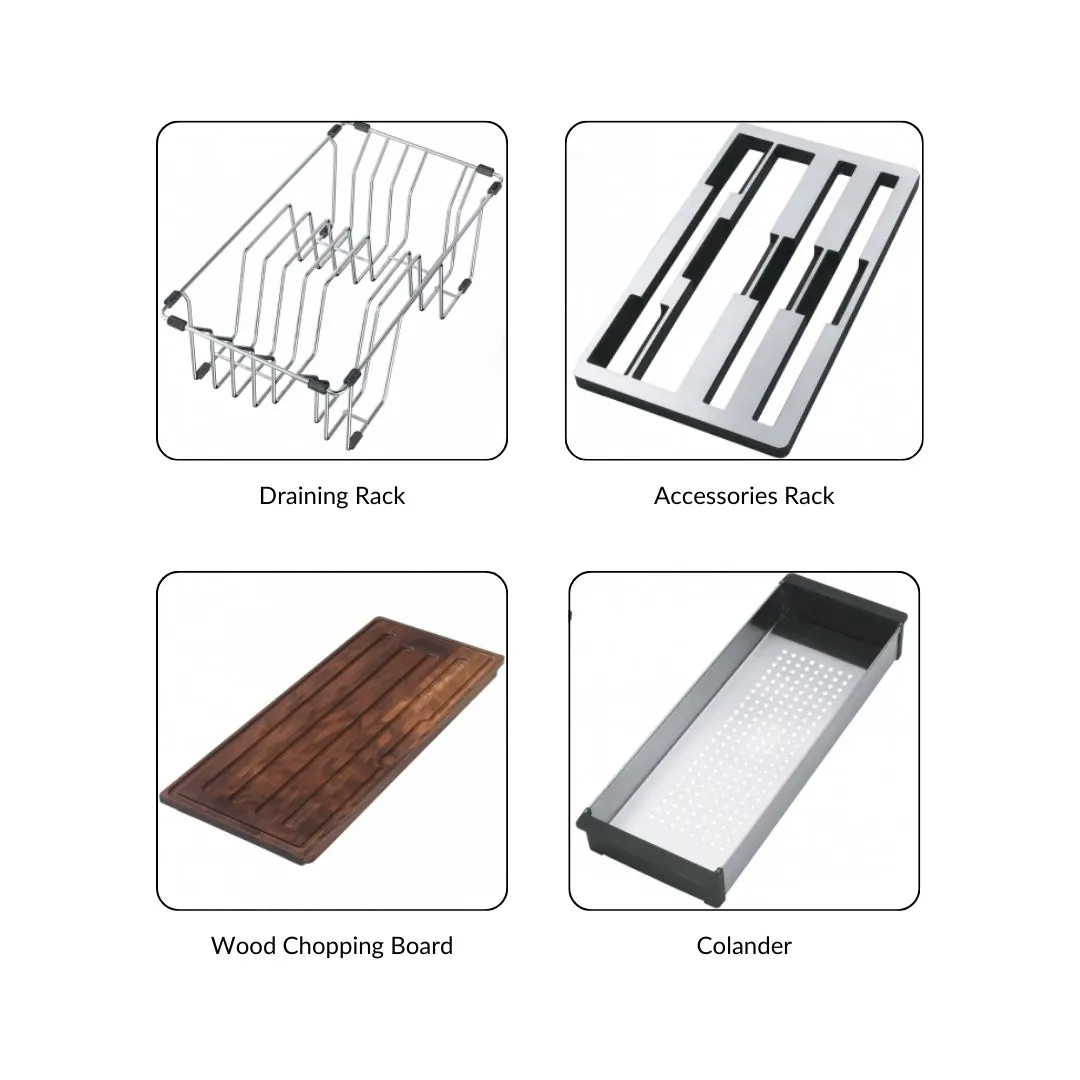 Franke stainless steel sink box center box center bwx 220 54 27 ( 34 x 20 inches ) BWX-220-54-27 Satin - image 8