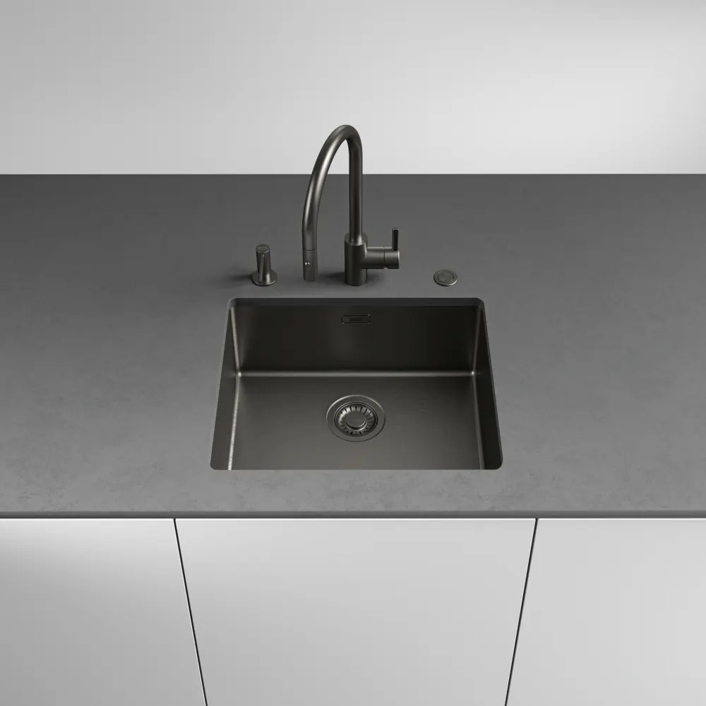 Franke Mythos Masterpiece Stainless Steel Kitchen Sink, 21.3 x 17.7 in, BXM 210 110 50 BXM-210-110-50 Anthracite - image 5