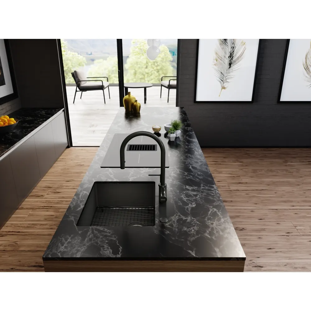 Franke Mythos Masterpiece Stainless Steel Kitchen Sink, 21.3 x 17.7 in, BXM 210 110 50 BXM-210-110-50 Anthracite - image 4