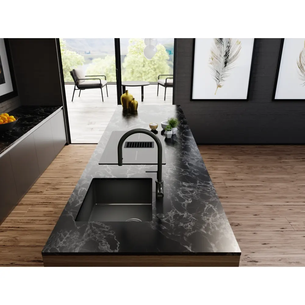 Franke Mythos Masterpiece Stainless Steel Kitchen Sink, 21.3 x 17.7 in, BXM 210 110 50 BXM-210-110-50 Anthracite - image 3
