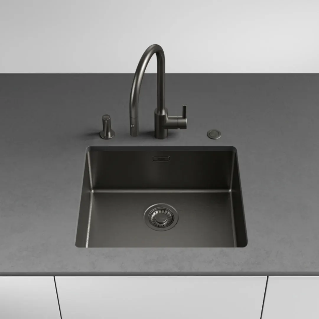 Franke stainless steel sink mythos masterpiece bxm 210 110 50 ( 21 x 16 inches ) BXM-210-110-50 Anthracite - image 3