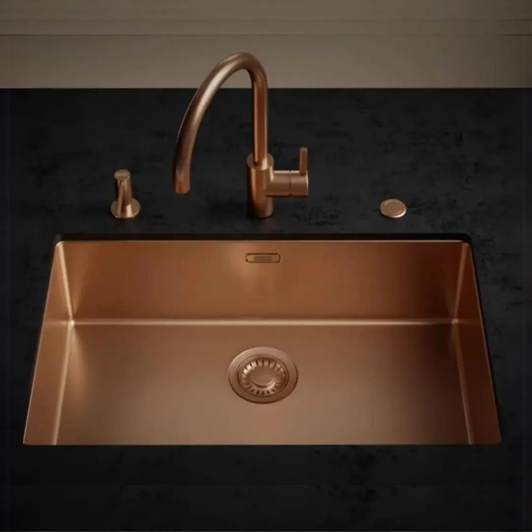 Franke stainless steel sink mythos masterpiece bxm 210 110 50 ( 21 x 16 inches ) BXM-210-110-50 Copper - image 3