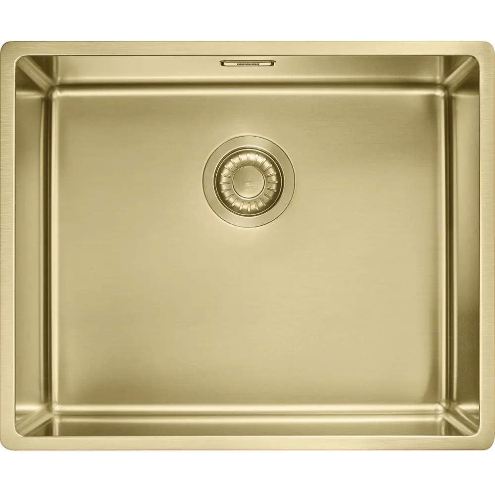 Franke Mythos Masterpiece Stainless Steel Kitchen Sink, 21.3 x 17.7 in, BXM 210 110 50 BXM-210-110-50 Gold - image 1