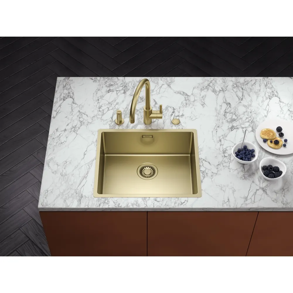 Franke Mythos Masterpiece Stainless Steel Kitchen Sink, 21.3 x 17.7 in, BXM 210 110 50 BXM-210-110-50 Gold - image 5