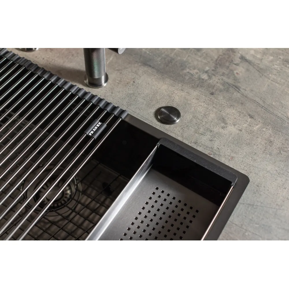Franke Mythos Masterpiece Stainless Steel Kitchen Sink, 28.5 x 18 in, BXM 210 110 68 BXM-210-110-68 Anthracite - image 5