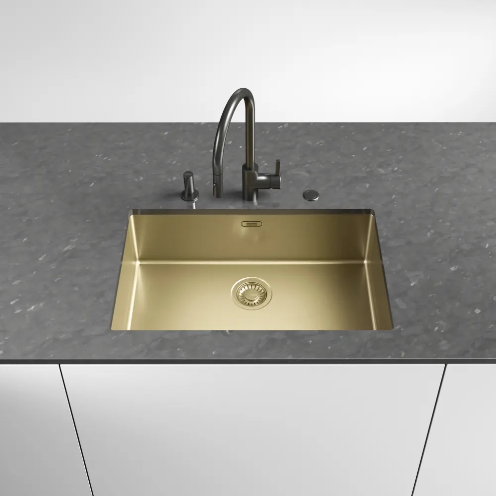 Franke Mythos Masterpiece Stainless Steel Kitchen Sink, 28.5 x 18 in, BXM 210 110 68 BXM-210-110-68 Gold - image 6