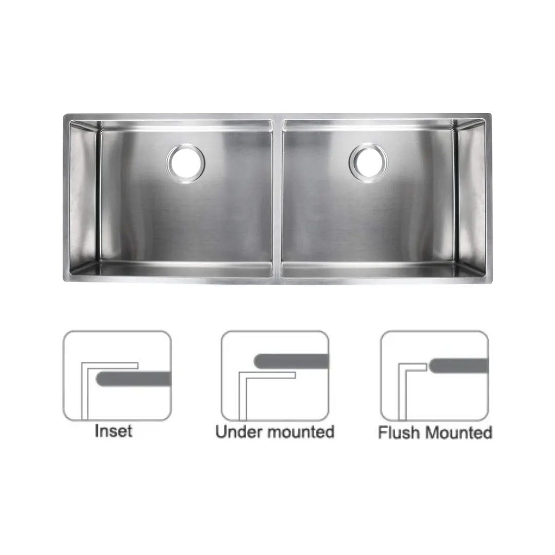 Franke stainless steel Sink Box series box bxx 220 120 54 45 x 18 ( 45 x 18 inches ) BXX-220-120-54-45 Satin - image 8