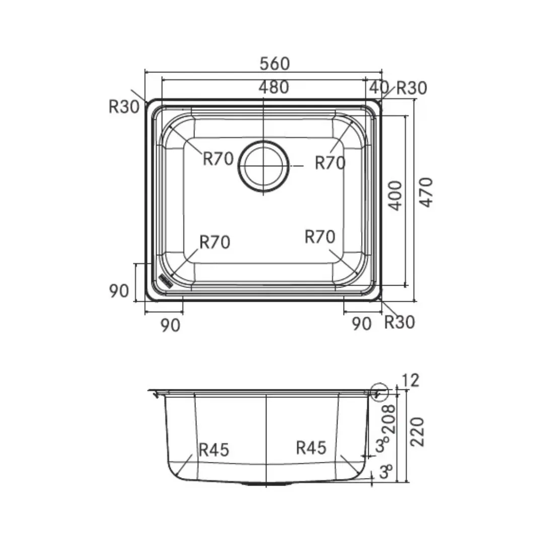Franke stainless steel Sink Artisan series rsx 610 56 ( 22 x 18 inches ) RSX-610-56 Satin - image 2