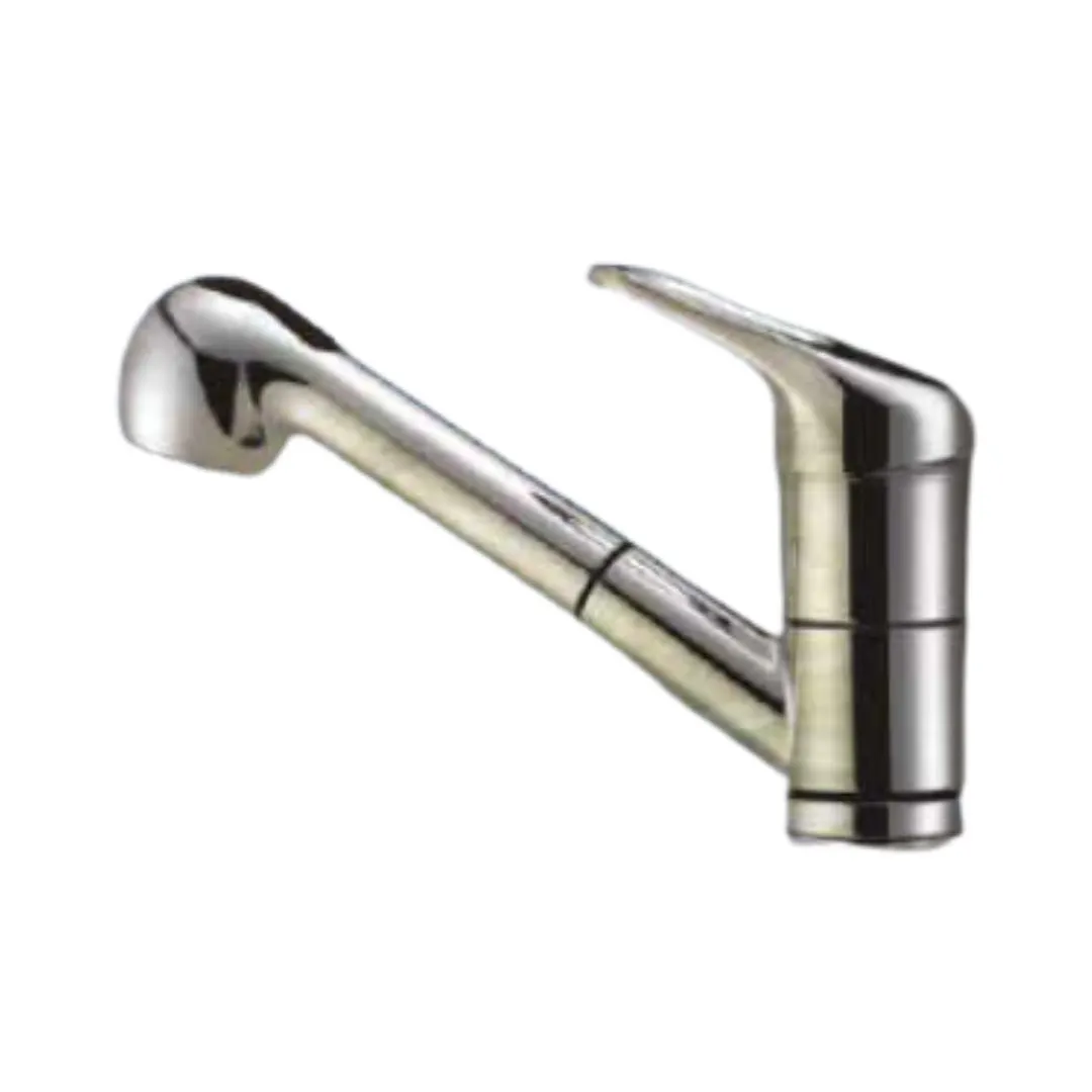 Franke table mounted pull-out kitchen sink mixer novara plus spray top RMD-891 with extractable hand shower spout in chrome finish RMD-891 Standard - image 1