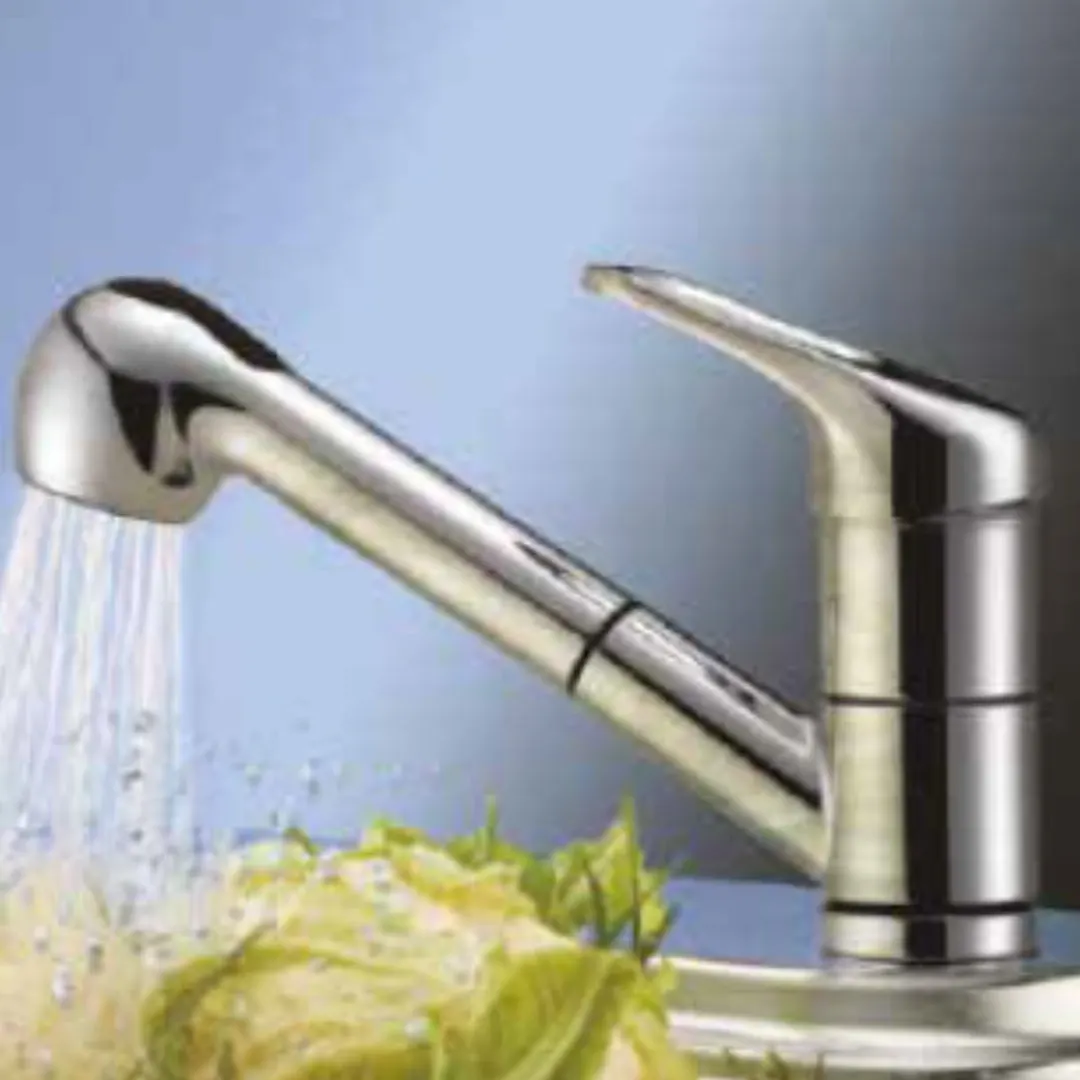 Franke table mounted pull-out kitchen sink mixer novara plus spray top RMD-891 with extractable hand shower spout in chrome finish RMD-891 Standard - image 2