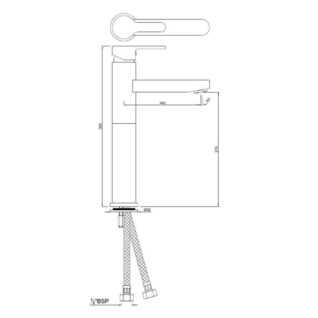 Jaquar table mounted tall boy basin mixer Fusion FUS-CHR-29005NB Chrome - image 2