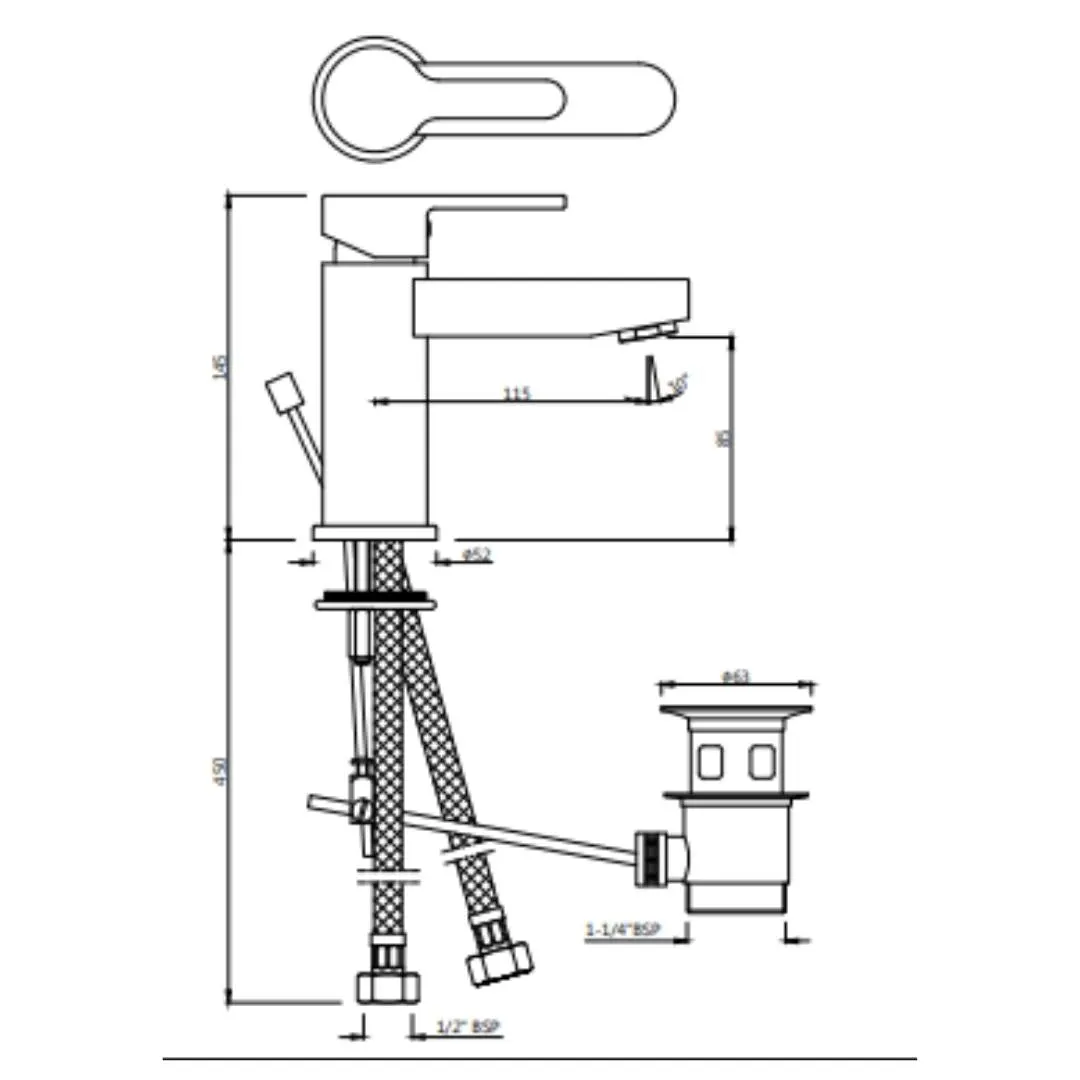 Jaquar table mounted regular basin mixer Fusion FUS-CHR-29052B Chrome - image 2