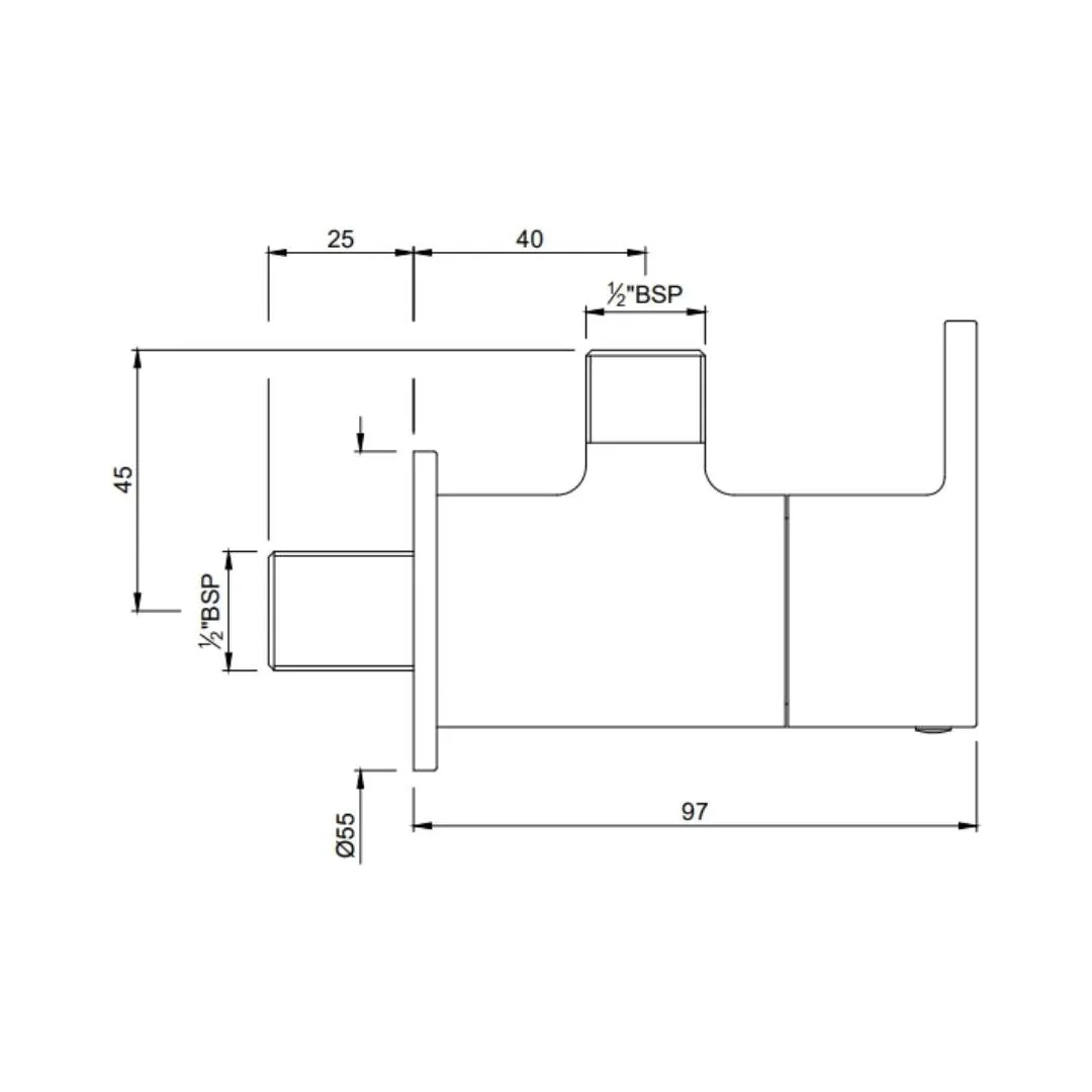 Jaquar basin area angle valve Fusion FUS-CHR-29053 Chrome - image 2